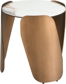 Masuta auxiliara design LUX Porcelain Marble 50cm