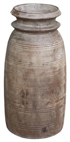 Vas decorativ din lemn reciclat ,H42 cm, Grimaud