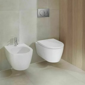 Set vas wc suspendat Geberit iCon rimfree alb cu capac softclose