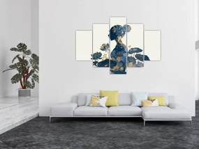 Tablou - Profil de femeie din marmură (150x105 cm)