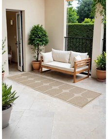 Covor tip traversă pentru interior și exterior bej/fildeș 80x250 cm Duet Bowen – NORTHRUGS