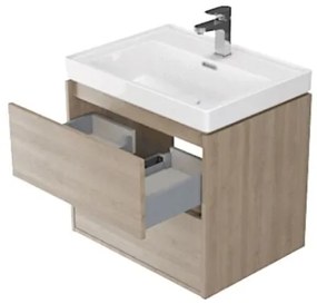 Cersanit S924-008 - Dulap pentru lavoar CREA 59,4x44,7 cm stejar