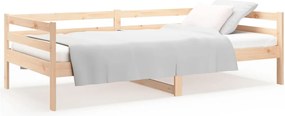 vidaXL Pat de zi fără saltea, 80x200 cm, lemn masiv pin