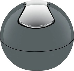 Coș de gunoi gri închis din plastic 1 l Bowl – Spirella