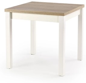 Masa extensibila Gracjan stejar sonoma/alb - L 80-160 x l 80 x h 76 cm