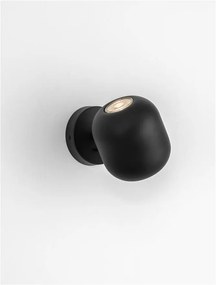 Aplica cu spot directionabil metal negru MARLIN