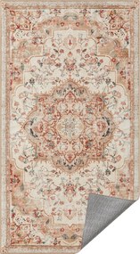 Covor antiderapant Songmics Vintage, 80x150 cm, lavabil la masina, poliester, cappuccino