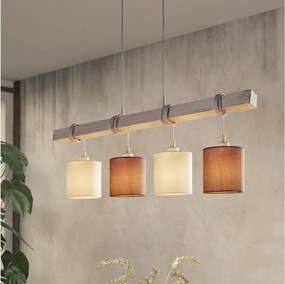 Eglo 49927 - Lustră LED suspendată pe cablu TOWNSHEND 2 4xE27/60W/230V