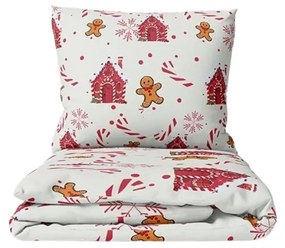 Lenjerie de pat din bumbac GINGER REST alba Dimensiune lenjerie de pat: 70 x 90 cm | 140 x 200 cm