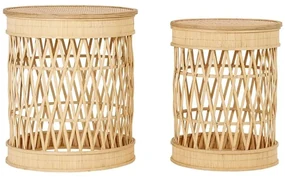 Set 2 masute de cafea, din lemn de bambus, Ladret