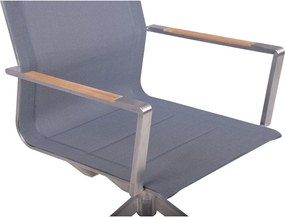 Scaun de grădină gri din metal Salida – Garden Pleasure