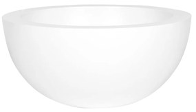 Jardiniera Vic Bowl, alb mat, mai multe dimensiuni - PotteryPots Mărime: S - v. 18 cm, ⌀ 38.5 cm
