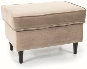 Taburet Ron velvet bej inchis/wenge Blu40