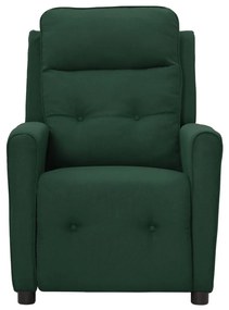 Fotoliu de masaj rabatabil, verde inchis, material textil 1, Morkegronn
