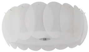 Plafonier modern diametru 52cm, OVALINO PL8 BIANCO 094014