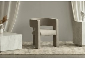 Fotoliu de design bej inchis ALPAH LOOP