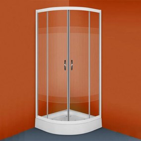 XENIA80 Cabină de duș curbată XENIA, dimensiuni 80x80x195 cm