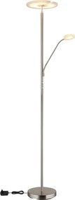 Globo 59093N - Lampă de podea cu LED dimabilă STANFORD 28W/230V + 5W 3000K crom lucios