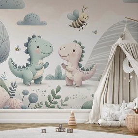 Fototapet - Dinosauri fericiți (147x102 cm)
