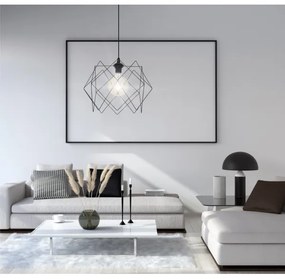 Lustră pe cablu GALL 1xE27/60W/230V negru