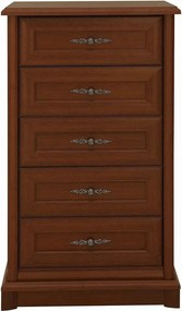 Comoda Kent EKOM5S, castan, PAL, 62x45x109 cm