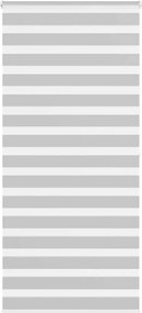 vidaXL Jaluzea tip zebra gri deschis lățime țesătură 110,9cm poliester