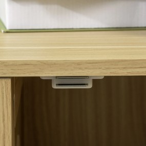 PawHut Casă Toaletă pentru Pisici, cu ușă de intrare laterală și minge suspendată, Oțel Negru și Lemn, 80 x 48 x 55 cm | Aosom Romania