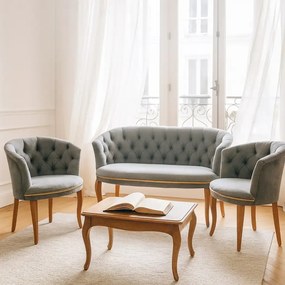 Set canapea si fotolii Milano Relax Homs textil gri