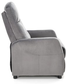 Fotoliu recliner Felipe 2 velvet gri H103 cm
