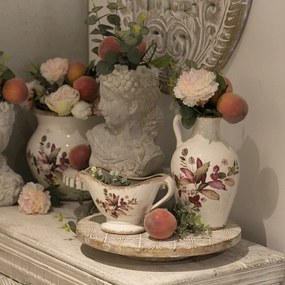 Platou Flowers din lemn de mango natur 38 cm