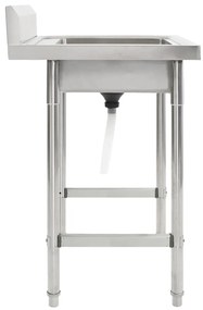 Chiuveta de bucatarie cu un bazin, otel inoxidabil