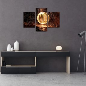 Tablou cu bilă iluminată (90x60 cm)