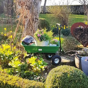 Cărucior de grădină JEREMY cu funcție de înclinare 51x103,5x92,5cm, verde Gardebruk