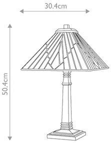 Elstead TF-ALDERLEY-TL-L - Lampă de masă Tiffany ALDERLEY, soclu 1x E27, 60W, 230V