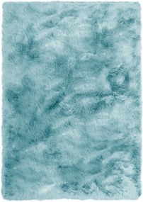 Covor de blana Valeria albastru 120/180 cm