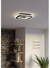 Plafonieră LED dimabilă Eglo 901241 MACCHIONI LED/20W/230V negru + telecomandă