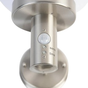 Aplică exterior oțel inox IP44 cu detector de mișcare - Sfera