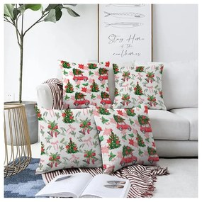 Fețe de pernă 4 buc. din material textil 43x43 cm cu model de Crăciun – Mila Home