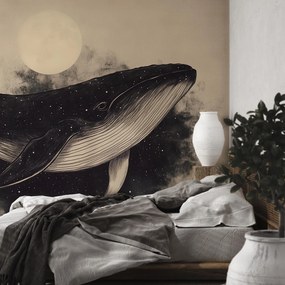 Fototapet - Balena cu luna plină (147x102 cm)