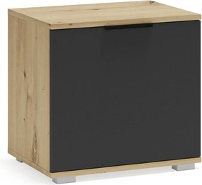 Pantofar CLIF ST-50, stejar artisan/gri antracit, PAL laminat, 50x38x4