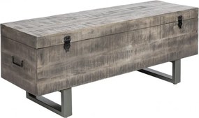 Cufar din lemn Factory Loft 115cm, mango gri A-39664 VC