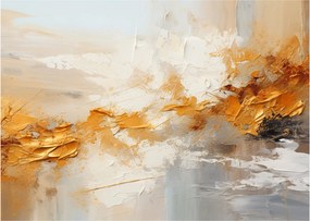 Tablou pe sticlă - Textura aurie (70x50 cm)