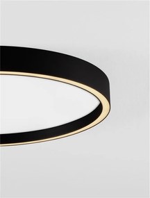 Plafoniera LED design slim ISTOS negru D-50cm