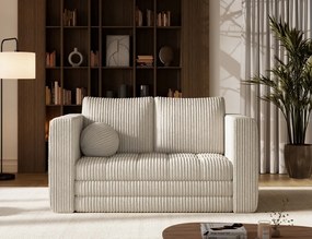 Canapea Kastol , beige velour extensibil, 137x71x74 cm – Modullo 18