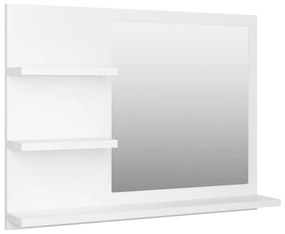 805006 vidaXL Oglindă de baie, alb, 60 x 10,5 x 45 cm, PAL