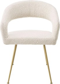 Scaun design elegant LUX Bravo, boucle crem 116146 HZ