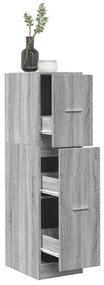 vidaXL Dulap de farmacie, gri beton, 30x41x118 cm, lemn prelucrat