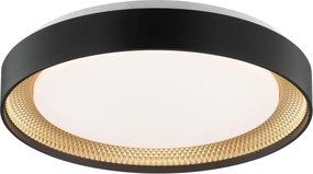 Brilliant - Plafonieră LED dimabilă WALDO LED/24W/230V negru/auriu + telecomandă