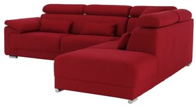 Colţar tapiţat, material textil vişiniu, model dreapta, CAILA