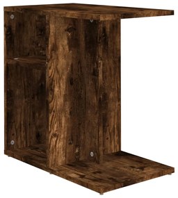 815849 vidaXL Masă laterală, stejar fumuriu, 50x30x50 cm, lemn compozit